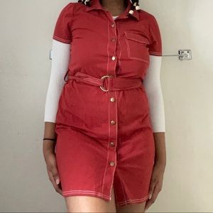 Retro Burnt Orange Dress